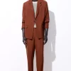 COS THE TAPERED WOOL TWILL SUIT TROUSERS- Pants