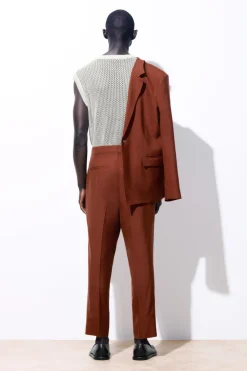 COS THE TAPERED WOOL TWILL SUIT TROUSERS- Pants