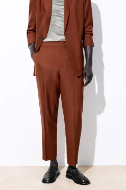 COS THE TAPERED WOOL TWILL SUIT TROUSERS- Pants