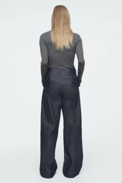 COS THE WIDE-LEG RAW DENIM JEANS-Women Jeans | Pants