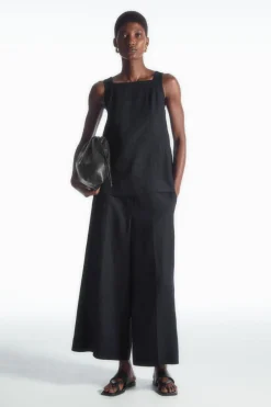 COS TIE-BACK LINEN TOP-Women Shirts & Blouses | Tops
