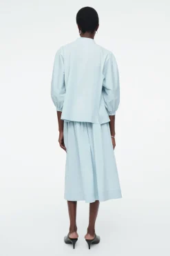 COS TIE-DETAIL PLEATED BLOUSE-Women Shirts & Blouses | Tops