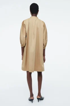 COS TIE-DETAIL PLEATED MINI DRESS-Women Dresses & Jumpsuits
