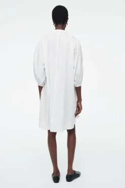 COS TIE-DETAIL PLEATED MINI DRESS-Women Dresses & Jumpsuits