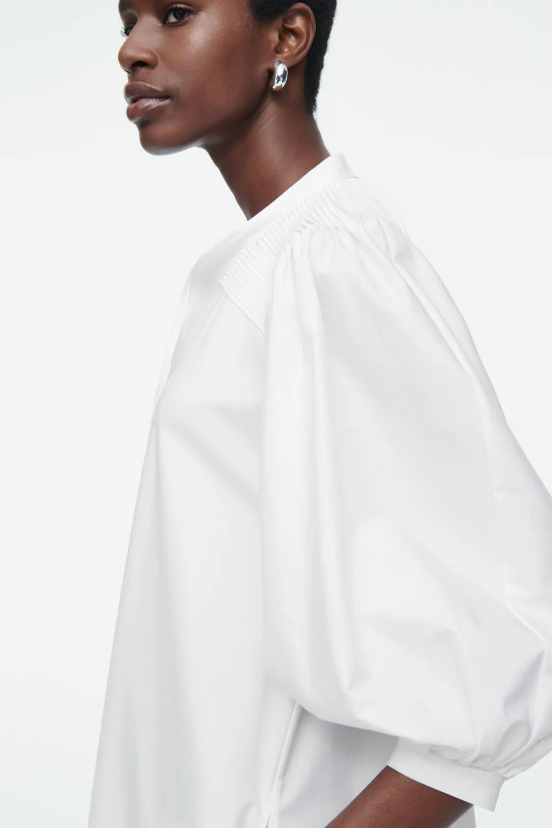 COS TIE-DETAIL PLEATED MINI DRESS-Women Dresses & Jumpsuits
