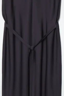 COS TIE-DETAIL SATIN MIDI DRESS-Women Dresses & Jumpsuits