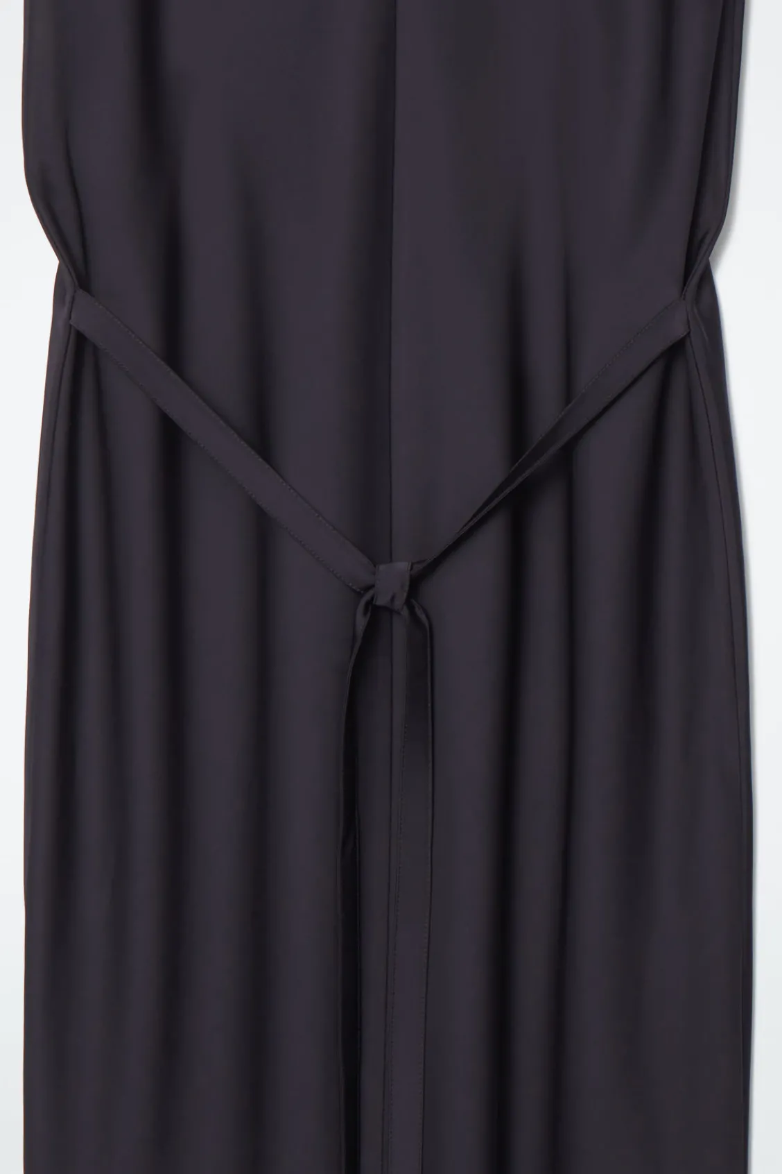 COS TIE-DETAIL SATIN MIDI DRESS-Women Dresses & Jumpsuits