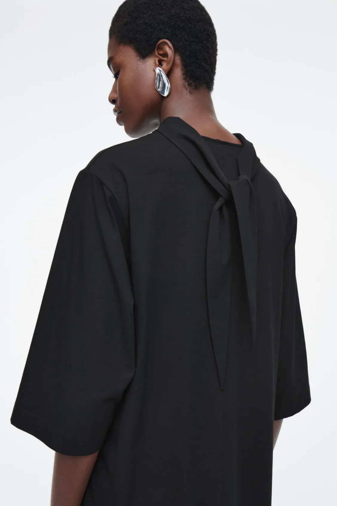 COS TIE-DETAIL TURTLENECK DRESS-Women Dresses & Jumpsuits