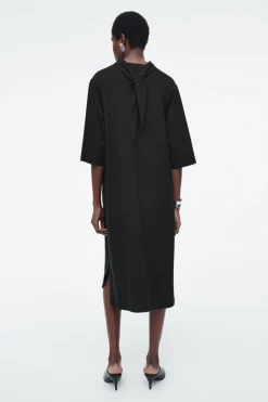 COS TIE-DETAIL TURTLENECK DRESS-Women Dresses & Jumpsuits