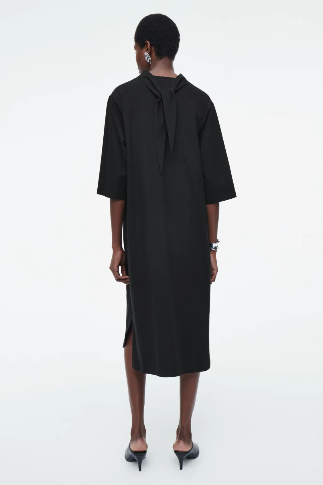 COS TIE-DETAIL TURTLENECK DRESS-Women Dresses & Jumpsuits