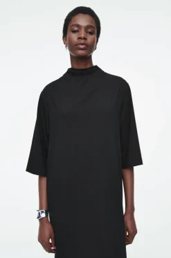 COS TIE-DETAIL TURTLENECK DRESS-Women Dresses & Jumpsuits