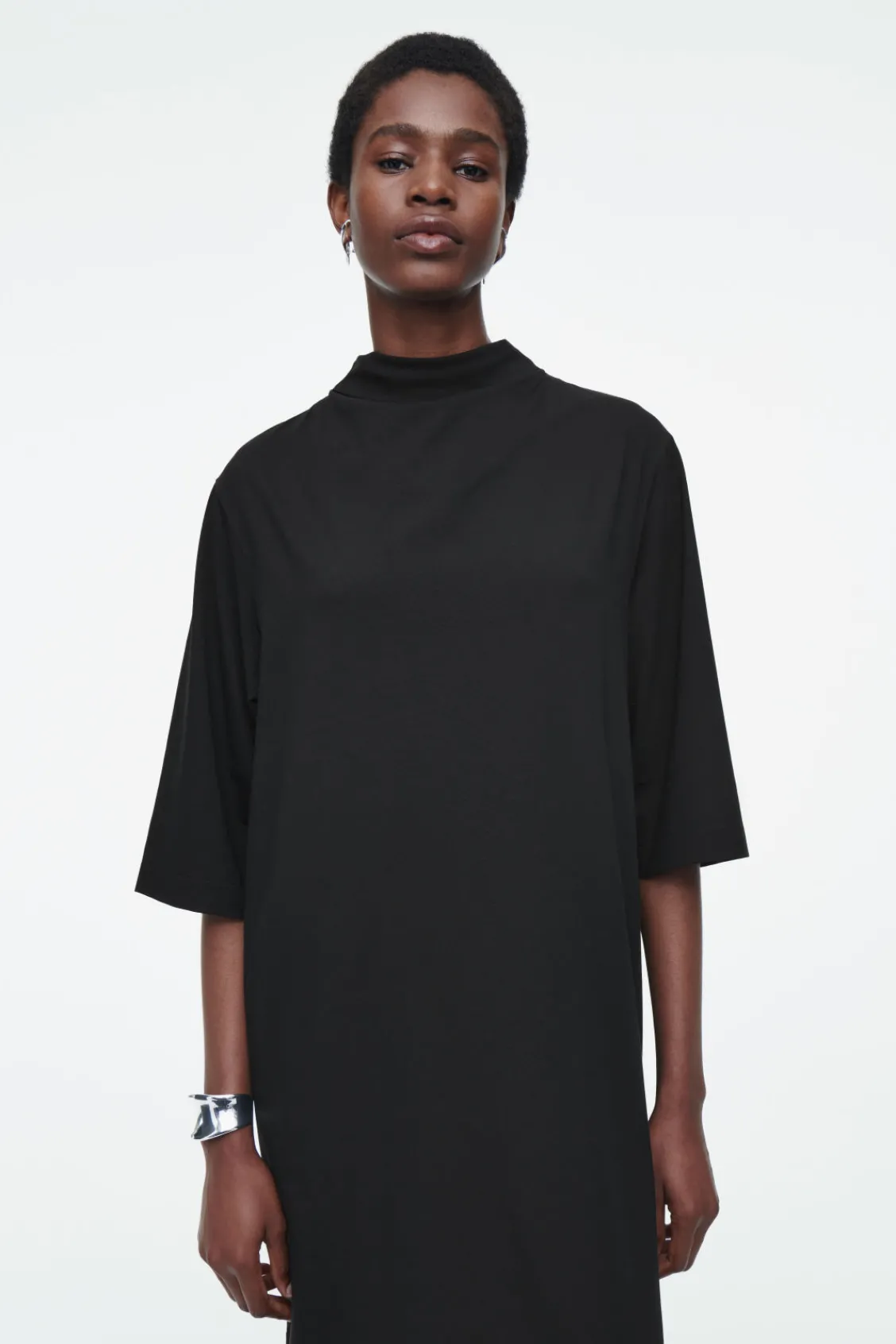 COS TIE-DETAIL TURTLENECK DRESS-Women Dresses & Jumpsuits