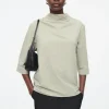 COS TIE-NECK JERSEY TOP-Women Tops