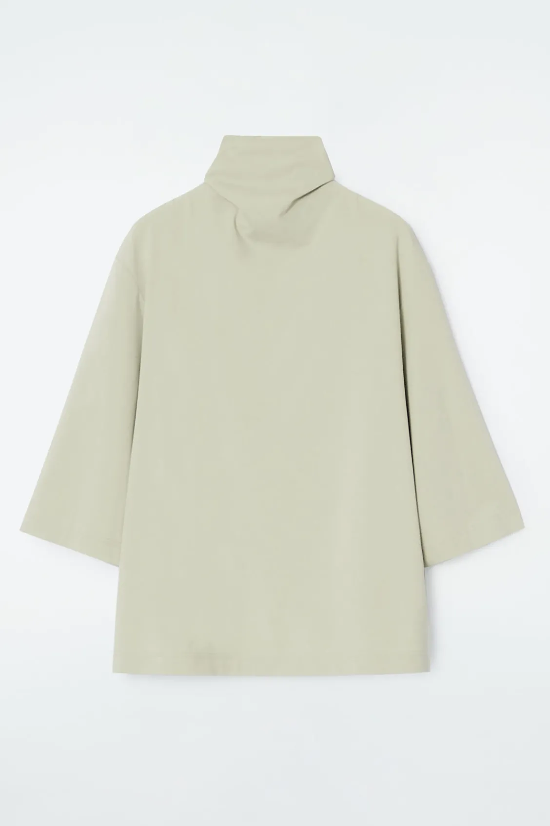 COS TIE-NECK JERSEY TOP-Women Tops