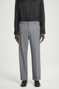 COS TURN-UP WOOL-BLEND PANTS- Matching Sets | Pants