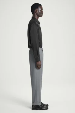COS TURN-UP WOOL-BLEND PANTS- Matching Sets | Pants