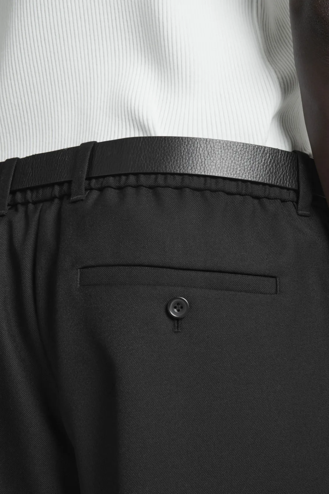 COS TURN-UP WOOL-BLEND PANTS- Pants