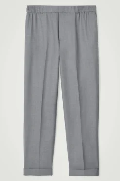 COS TURN-UP WOOL-BLEND PANTS- Matching Sets | Pants