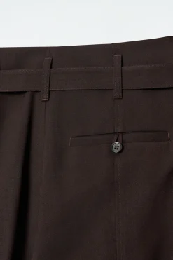 COS TURN-UP WOOL-BLEND PANTS-Women Pants