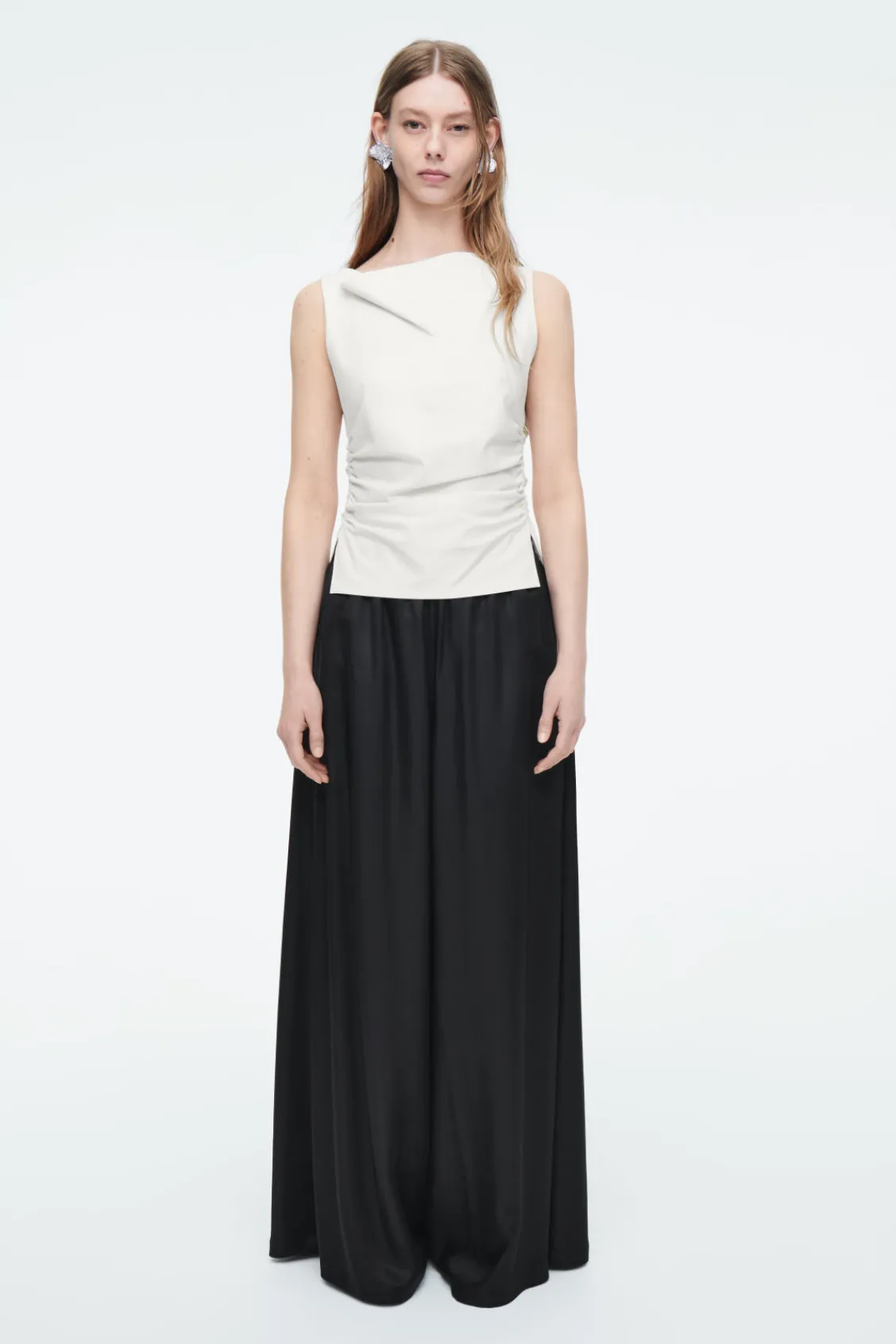 COS TWILL PALAZZO PANTS-Women Pants