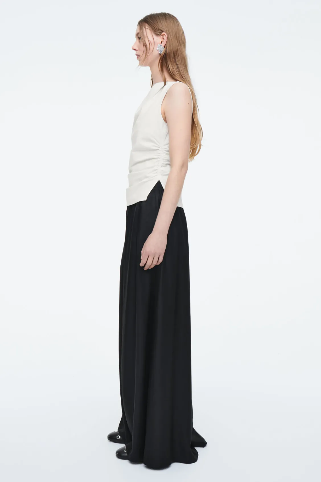 COS TWILL PALAZZO PANTS-Women Pants