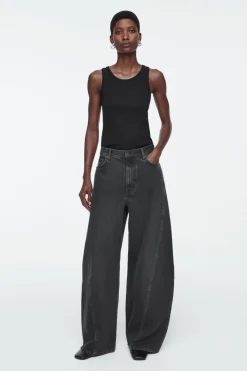 COS TWIST BARREL-LEG JEANS-Women Jeans | Pants