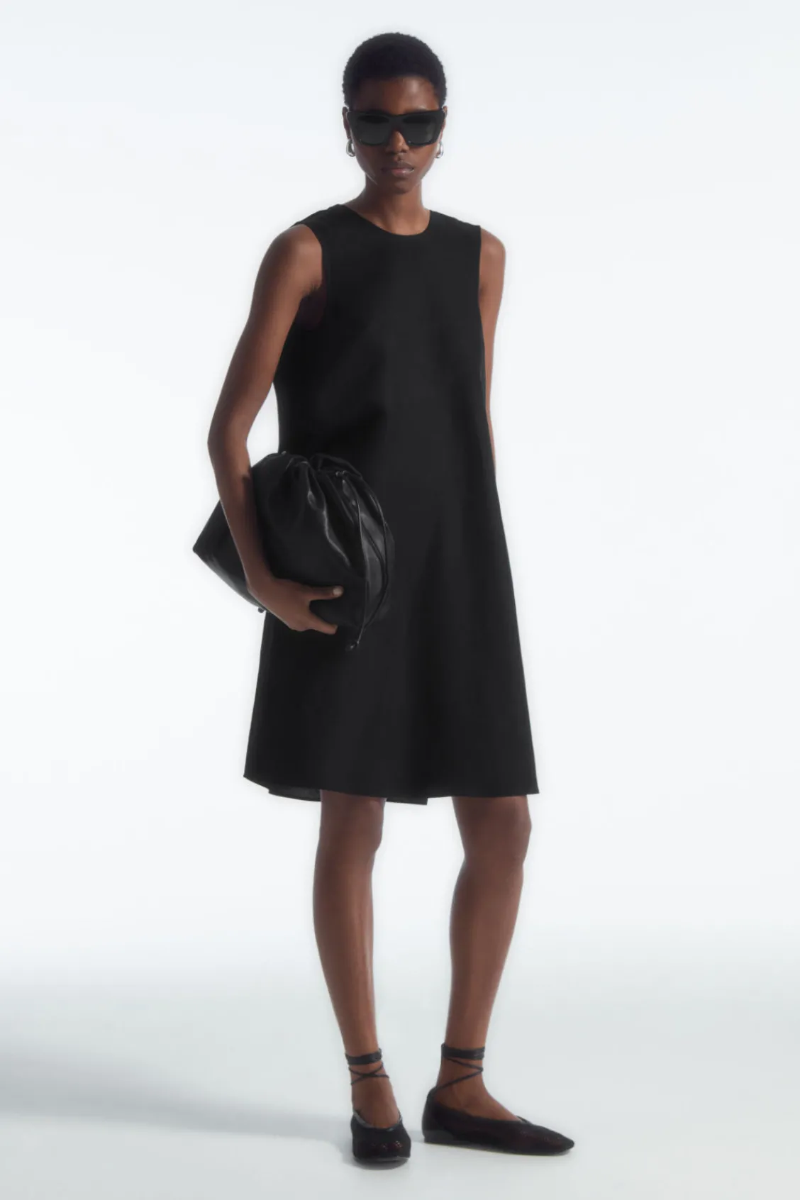 COS TWIST-DETAIL MINI DRESS-Women Dresses & Jumpsuits