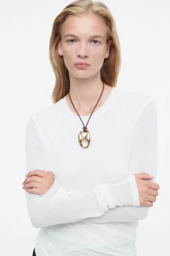 COS TWISTED-HEM SILK TOP-Women T-Shirts | Tops