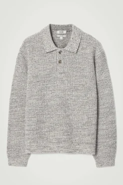 COS TWISTED-YARN WOOL POLO SWEATER- Polo Shirts | Sweaters & Cardigans