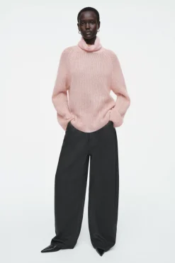 COS TWO-TONE MOHAIR TURTLENECK SWEATER-Women Sweaters & Cardigans