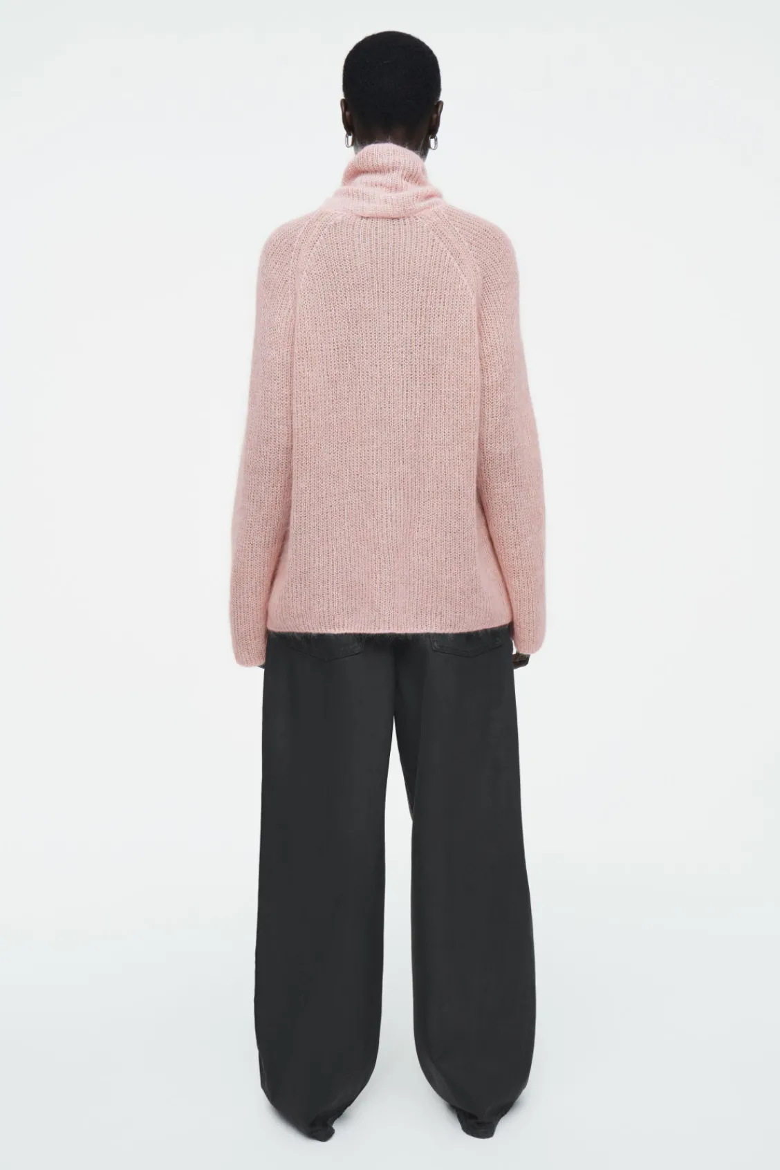 COS TWO-TONE MOHAIR TURTLENECK SWEATER-Women Sweaters & Cardigans