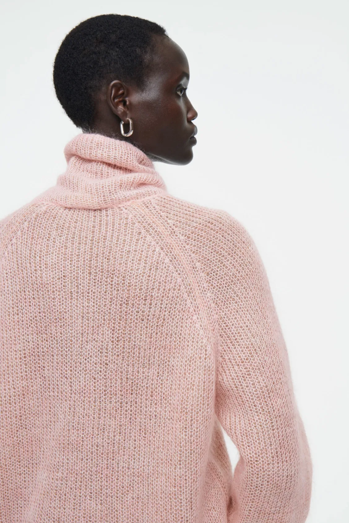 COS TWO-TONE MOHAIR TURTLENECK SWEATER-Women Sweaters & Cardigans