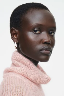 COS TWO-TONE MOHAIR TURTLENECK SWEATER-Women Sweaters & Cardigans