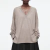 COS V-NECK MERINO WOOL SWEATER-Women Tops | Sweaters & Cardigans