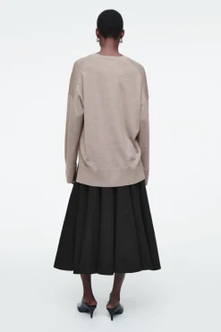 COS V-NECK MERINO WOOL SWEATER-Women Tops | Sweaters & Cardigans