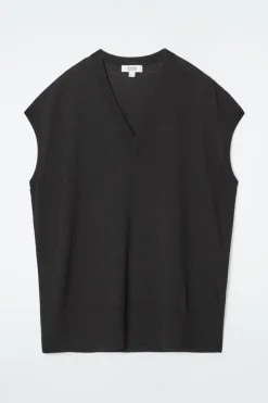 COS V-NECK MERINO WOOL TANK-Women Tops | Sweaters & Cardigans