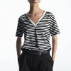 COS 24/7 V-NECK T-SHIRT-Women T-Shirts | Tops