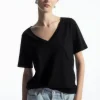 COS 24/7 V-NECK T-SHIRT-Women T-Shirts | Tops
