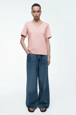 COS 24/7 V-NECK T-SHIRT-Women T-Shirts | Tops