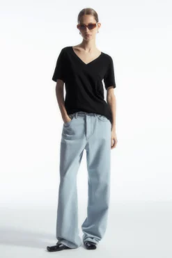 COS 24/7 V-NECK T-SHIRT-Women T-Shirts | Tops