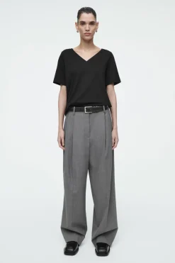 COS 24/7 V-NECK T-SHIRT-Women T-Shirts | Tops