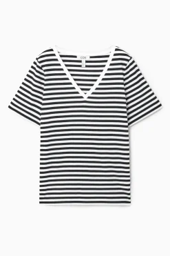 COS 24/7 V-NECK T-SHIRT-Women T-Shirts | Tops