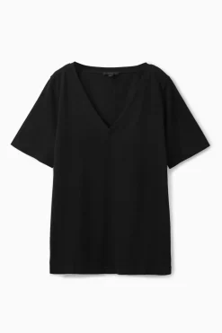 COS 24/7 V-NECK T-SHIRT-Women T-Shirts | Tops