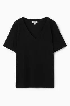 COS 24/7 V-NECK T-SHIRT-Women T-Shirts | Tops
