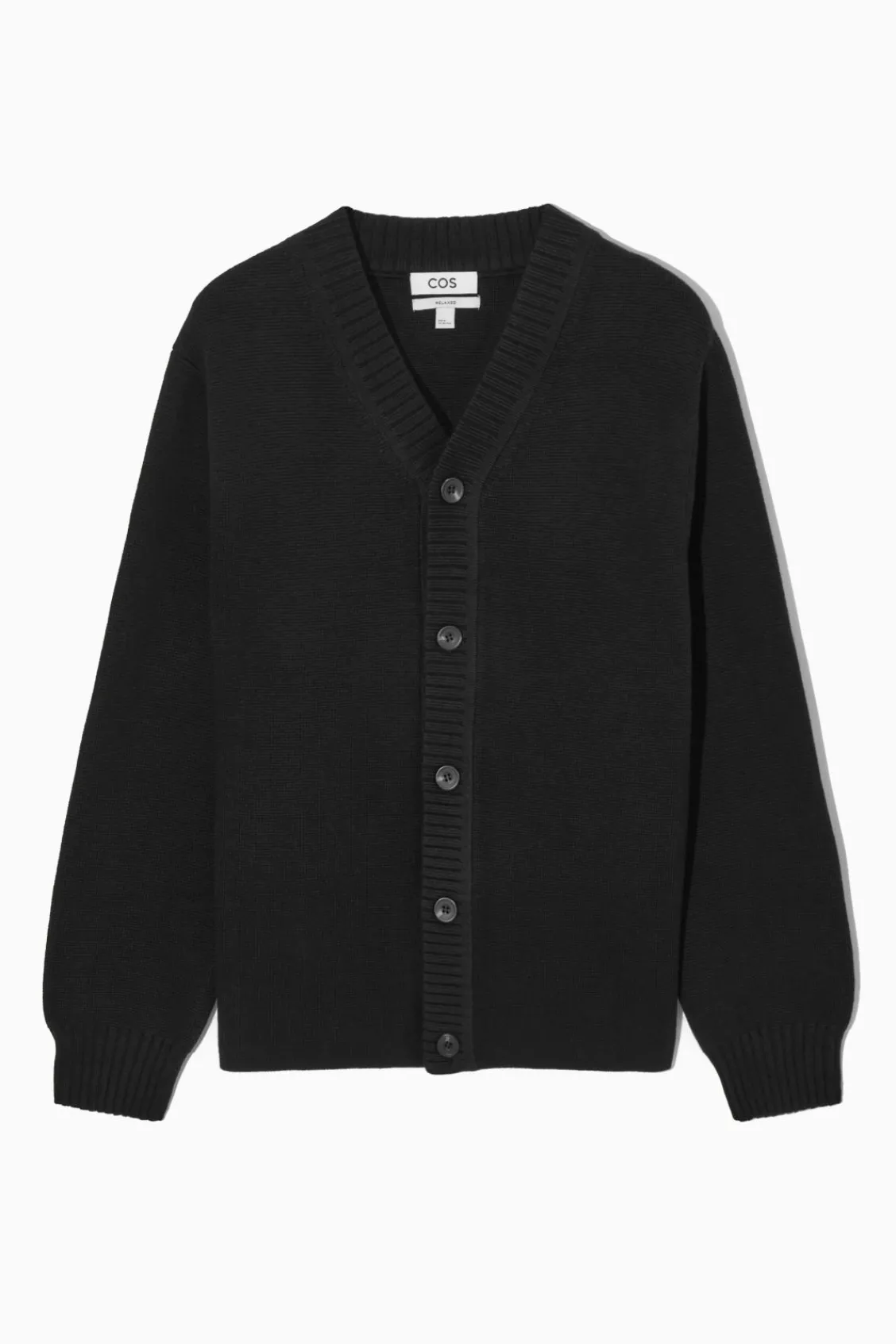 COS V-NECK WOOL-BLEND CARDIGAN- Sweaters & Cardigans