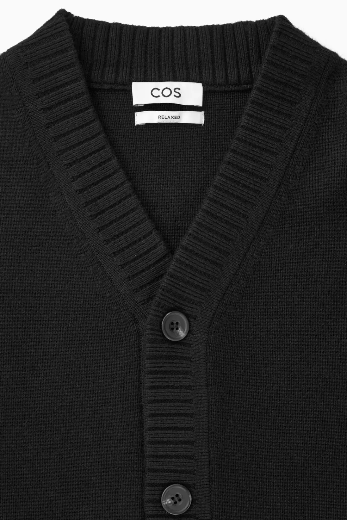 COS V-NECK WOOL-BLEND CARDIGAN- Sweaters & Cardigans