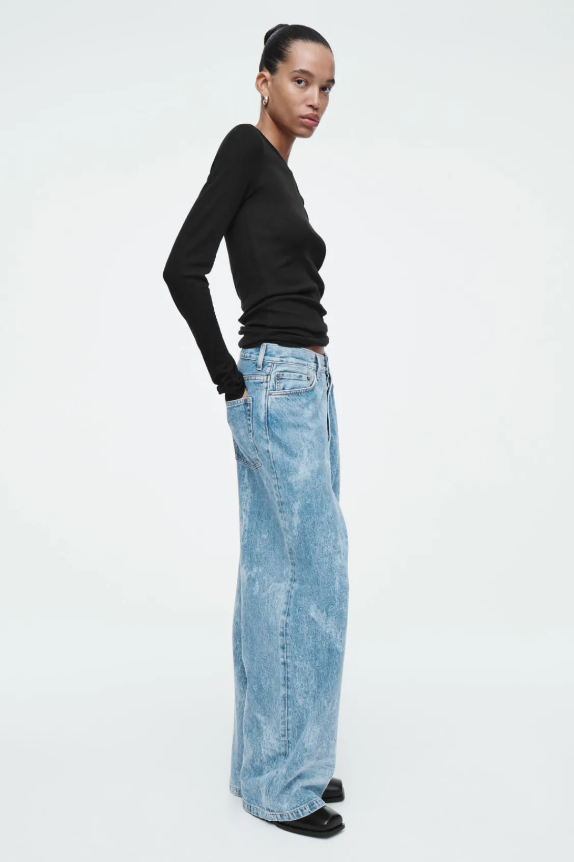 COS VOLUME WIDE-LEG JEANS-Women Jeans | Pants