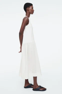 COS VOLUMINOUS SLEEVELESS MIDI DRESS-Women Dresses & Jumpsuits