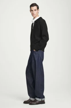 COS WAFFLE-KNIT MERINO WOOL BOMBER JAKCET- Sweaters & Cardigans | Coats & Jackets