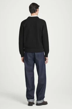 COS WAFFLE-KNIT MERINO WOOL BOMBER JAKCET- Sweaters & Cardigans | Coats & Jackets